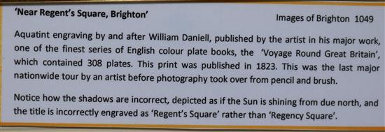 William Daniell Near Regents Square, Brighton 9.25 x 12.25in.